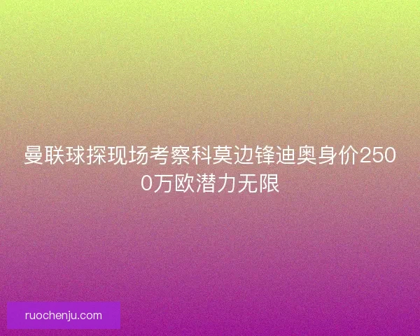 曼联球探现场考察科莫边锋迪奥身价2500万欧潜力无限